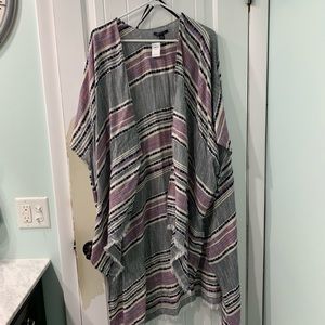 Long kimono like wrap